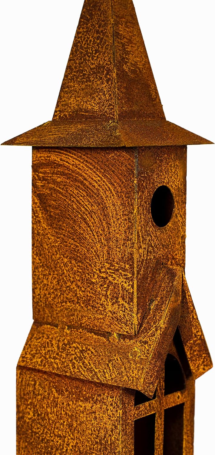 Blümelhuber Kathedrale Deko Skulptur für Garten, Terrasse oder Balkon - Metall Edelrost Garten Deko