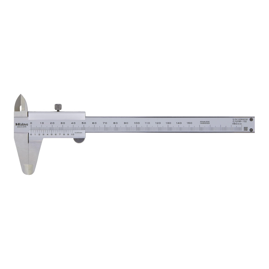 Mitutoyo 530-102 Standard-Nonius Messschieber, 0-150 mm