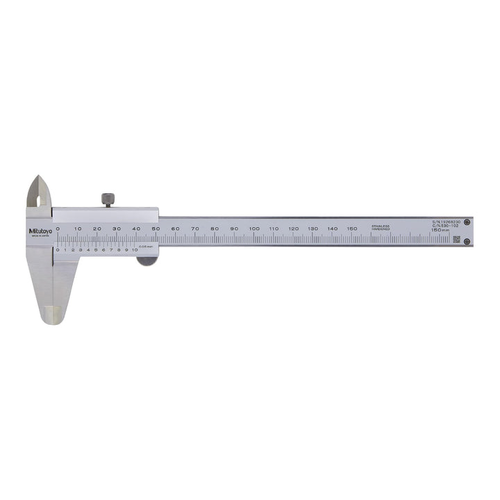 Mitutoyo 530-102 Standard-Nonius Messschieber, 0-150 mm