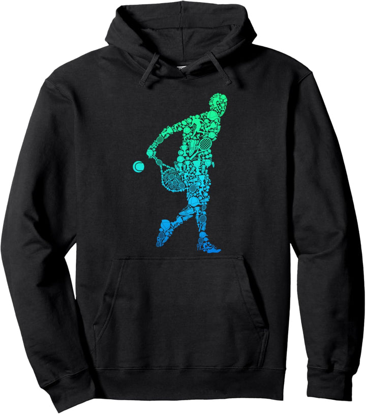 Tennis Tennisspieler Herren Jungen Kinder Pullover Hoodie