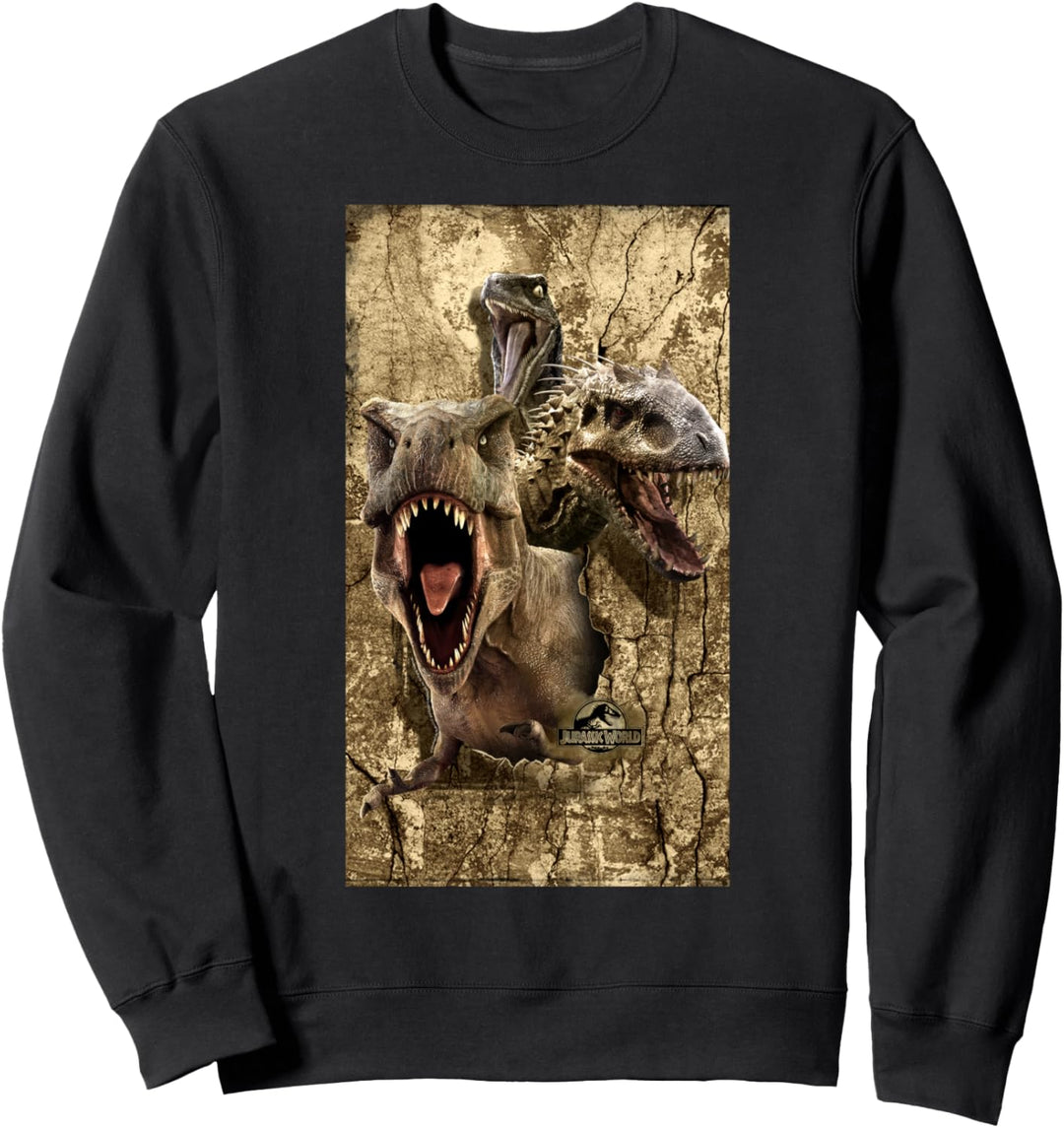 Jurassic World T-Rex Indominus Rex & Raptor Sweatshirt