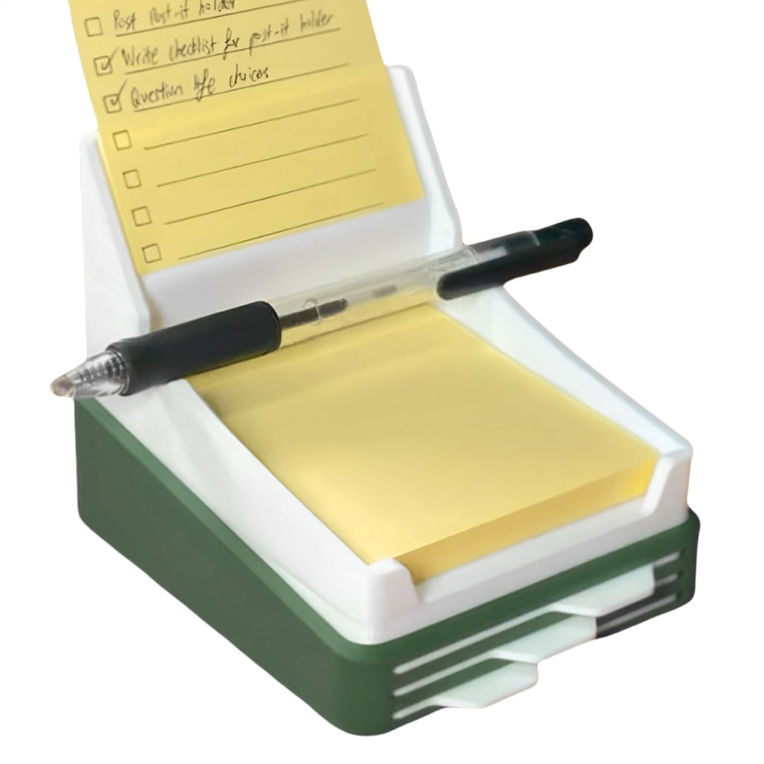 Sticky Note Holder, Memo Pad Organizer, 10 x 11 x 9 cm/3,9 x 4,3 x 3,5 Zoll Desktop Storage Box, Kee