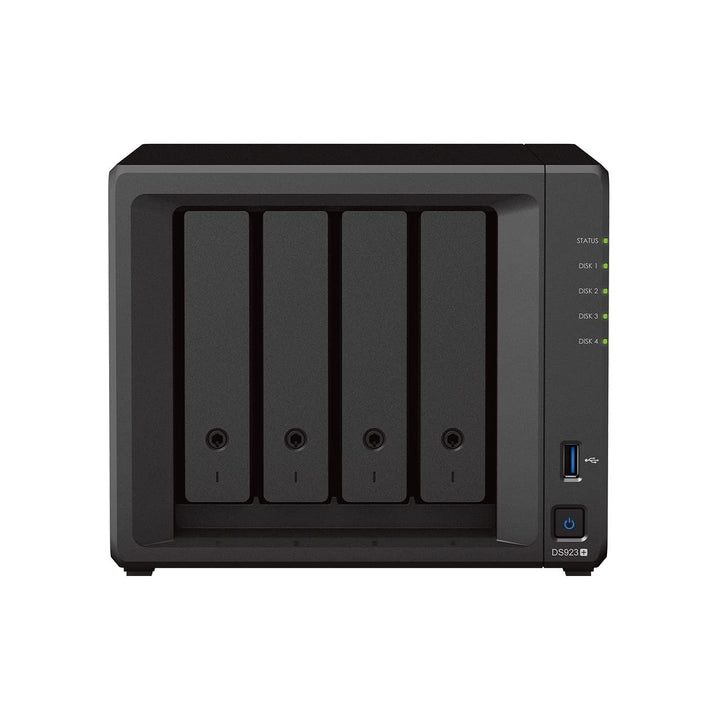 Synology DS923+ 4-Bay Diskstation NAS (AMD Ryzen™ 4 Threads R1600 Dual-Core 4GB Ram 2xRJ-45 1GbE LAN