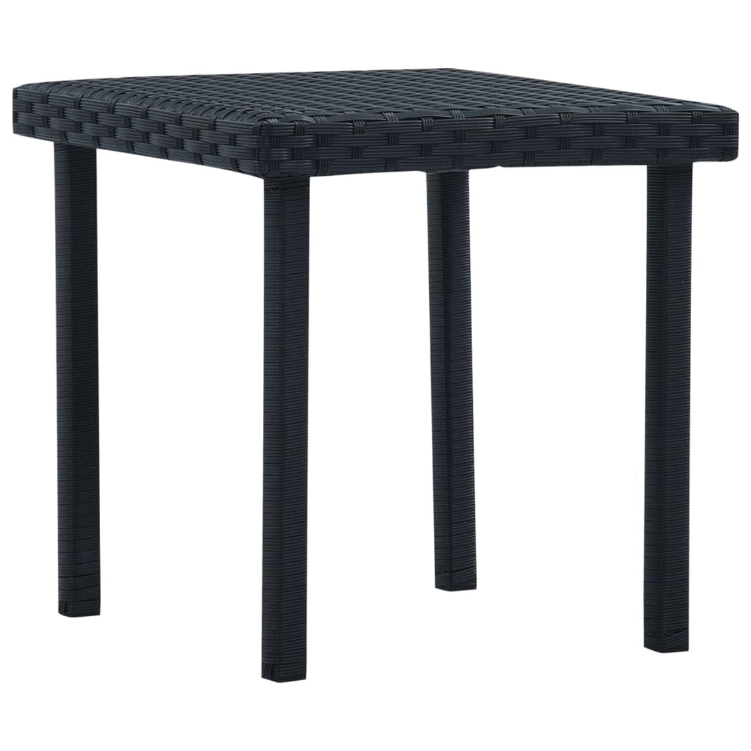 Gecheer Gartentisch Beistelltisch Couchtisch Balkontisch Terrassentisch Gartenmöbel Tisch Schwarz 40