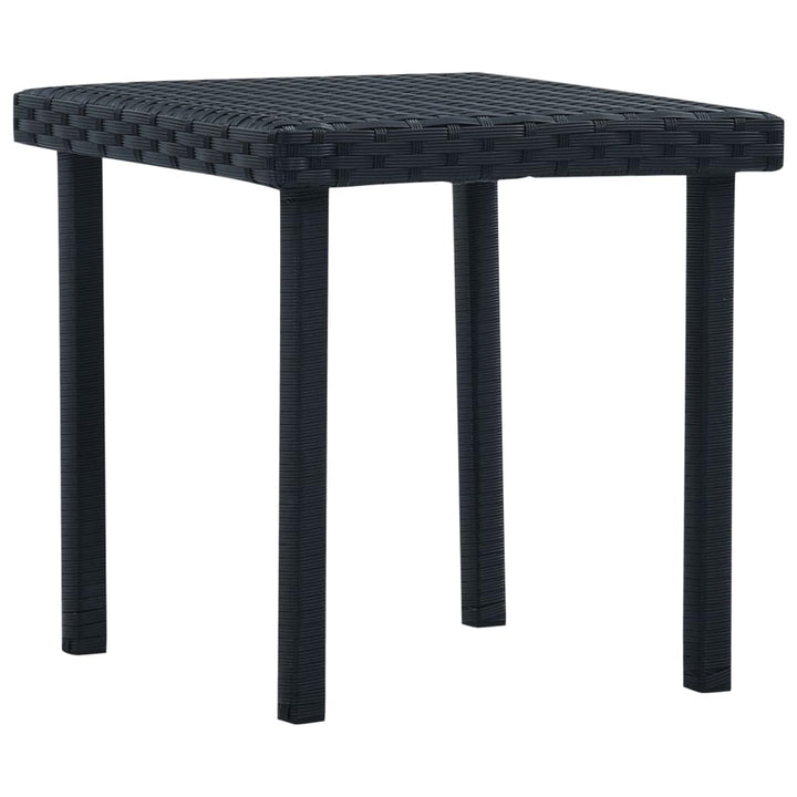 Gecheer Gartentisch Beistelltisch Couchtisch Balkontisch Terrassentisch Gartenmöbel Tisch Schwarz 40