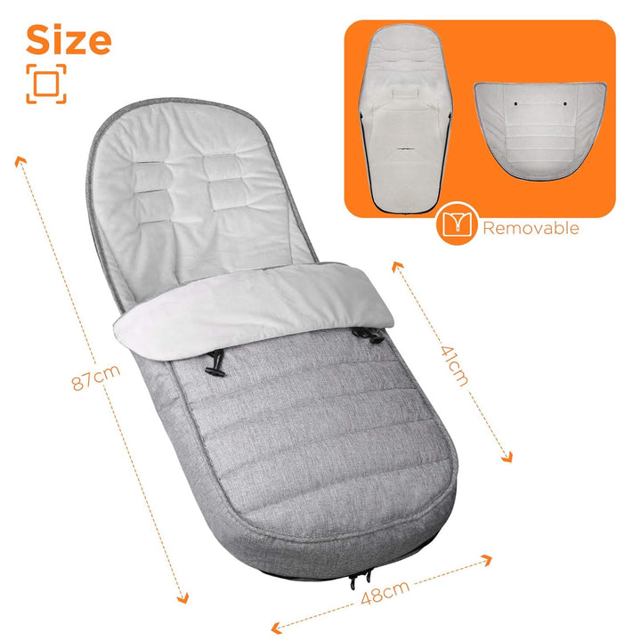 WD&CD Babyfusssack Einschlagdecke Babyschale WinterFusssack für Kinderwagen mit Fleece Gefüttert, Wa