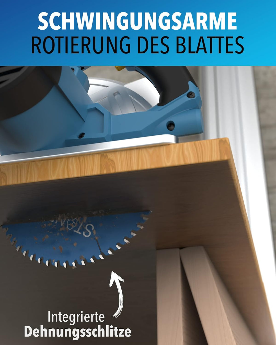 STONE REEF Sägeblatt 260x30 - Kreissägeblatt [inkl. Adapter auf Bohrung 20 &16mm], kompatibel mit Wi