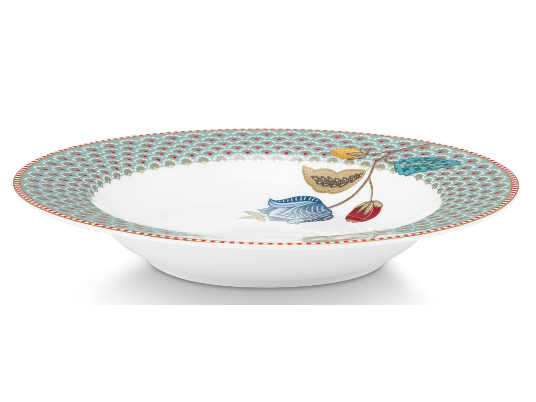 Pip Studio Blooming Tales Blue Suppenteller 21,5cm