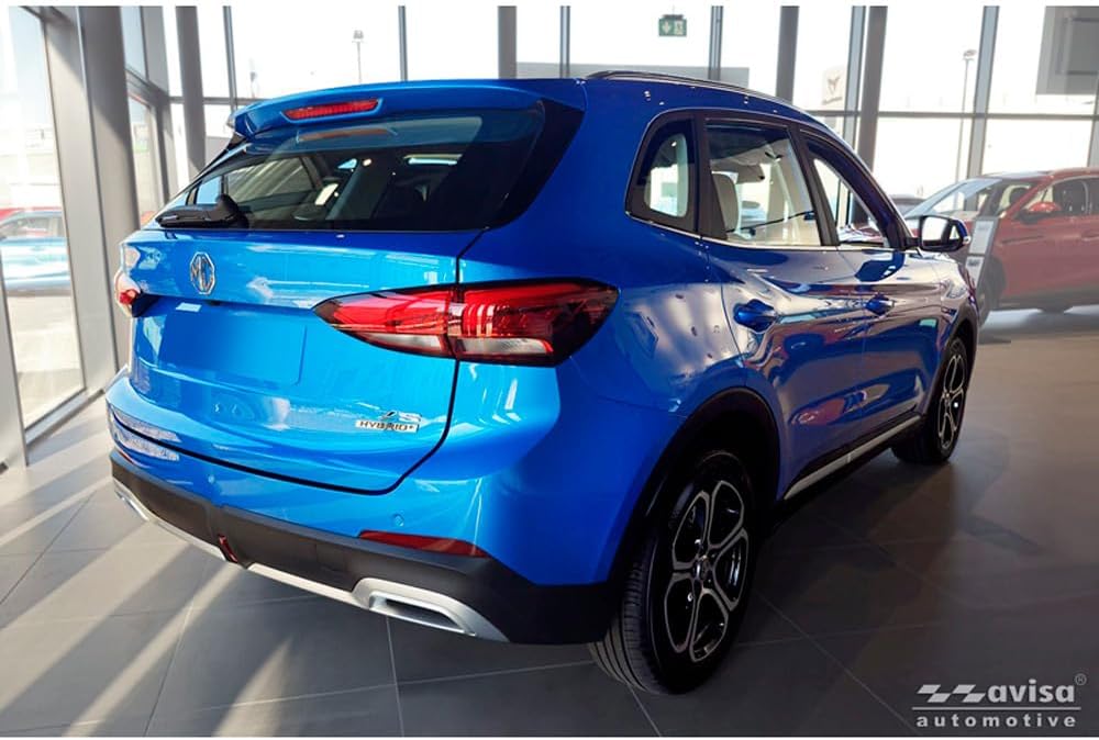 Avisa Matt-Schwarz Edelstahl Heckstossstangenschutz kompatibel mit MG ZS II 2024- &