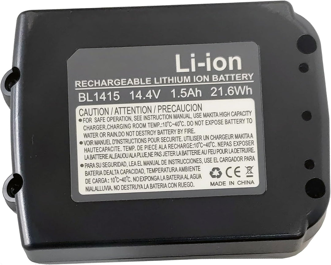 14,4V 1500mah Ersatz Akku für Makita Akku 14,4V BL1450 BL1430 BL1415 BL1440 BL1415N mit LED Indikato