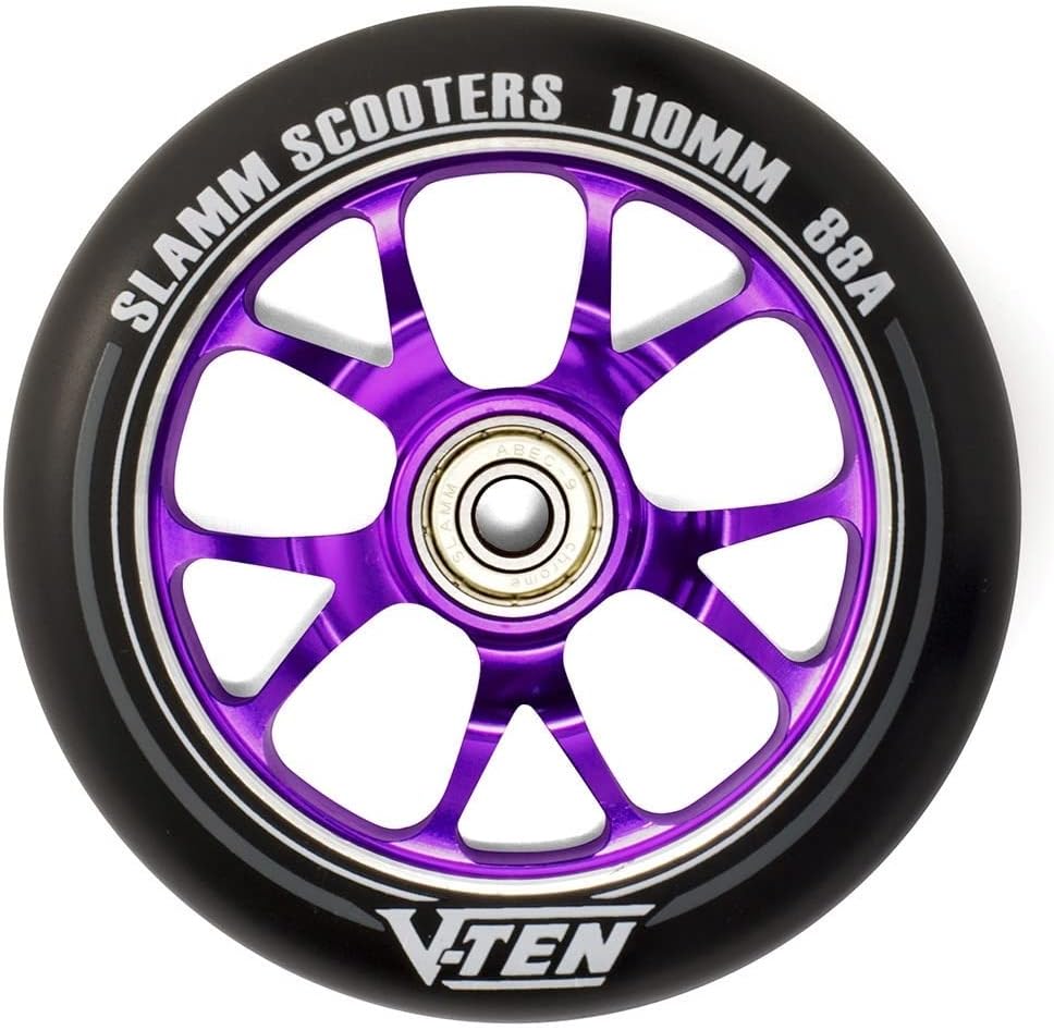 Slamm Scooters V-Ten II Räder, Unisex, Erwachsene, Unisex, SL582 110 mm Schwarz, 110 mm Schwarz