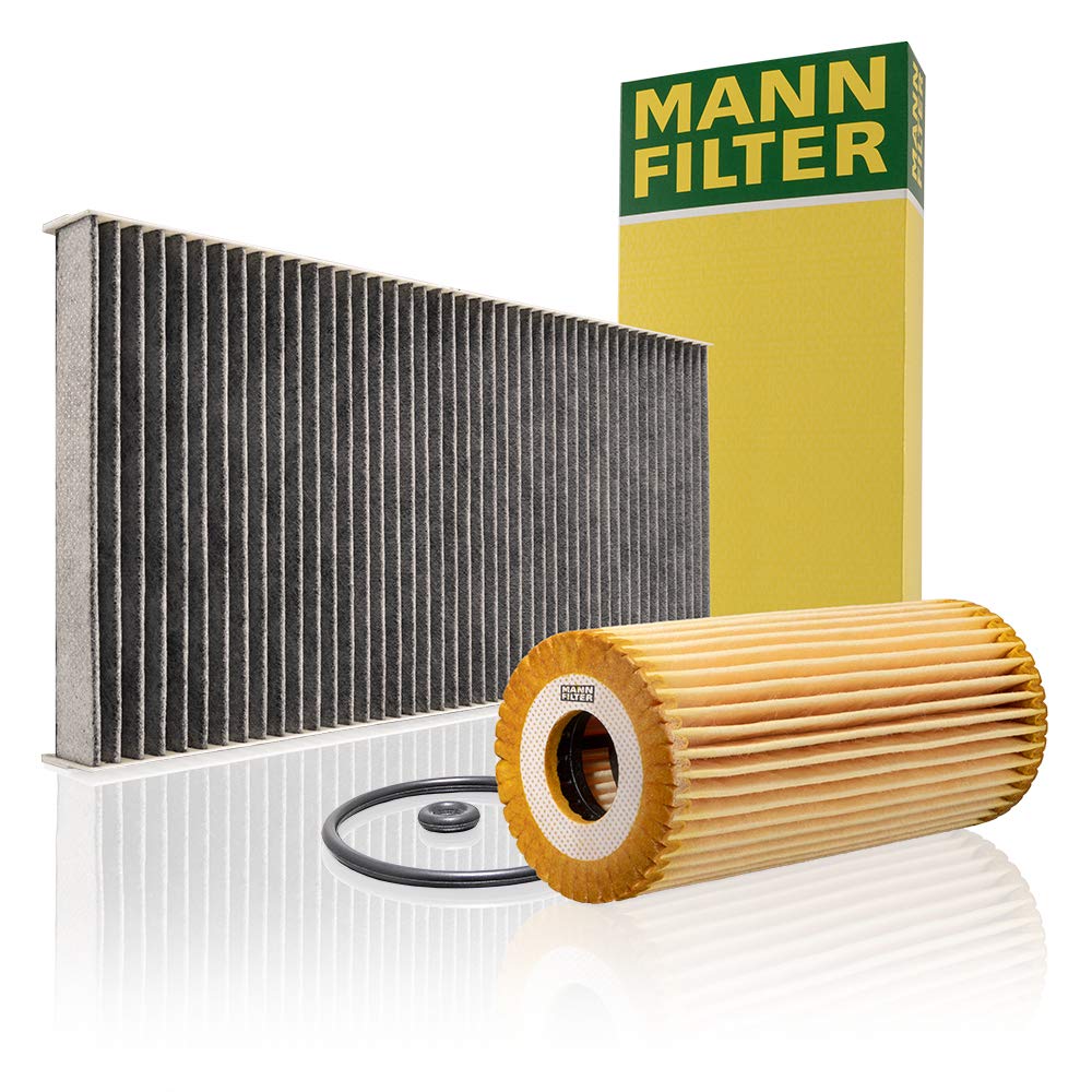 Original MANN-FILTER Set aus 1x Innenraumfilter CUK 4054 und 1x Ölfilter HU 615/3 x – Für PKW mit Ak