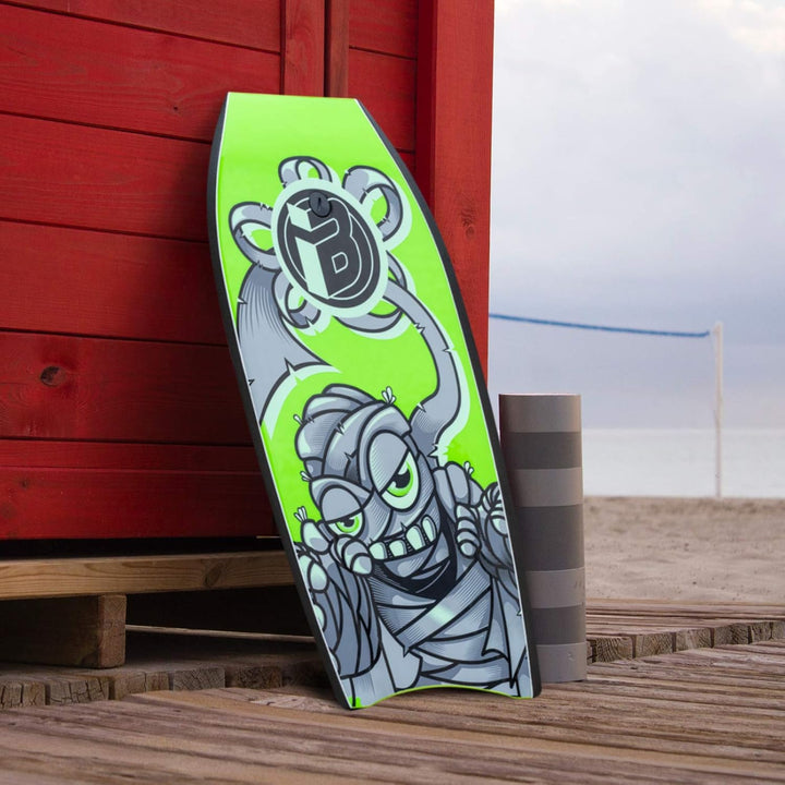 Bodyboard, leichtes 94,4 cm Bodyboard mit EPS-Kern, Premium-Leine und Handgelenkschlaufe, Surfen für