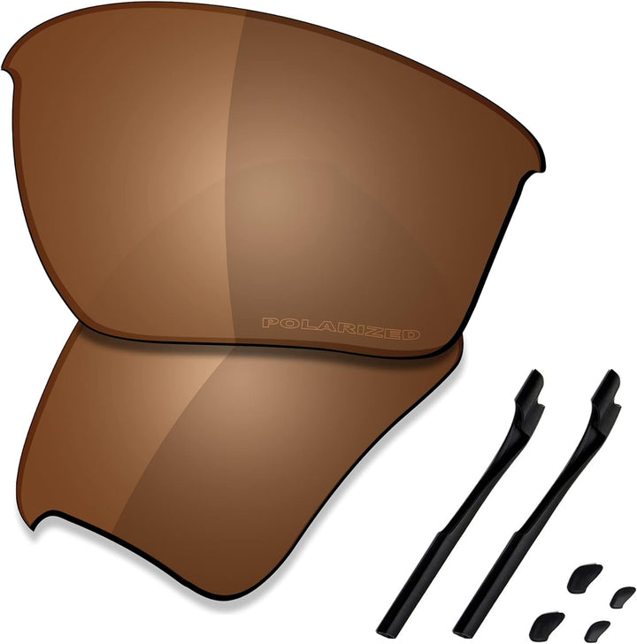 Saucer Premium-Ersatzgläser und Gummi-Kits für Oakley Half Jacket 2.0 XL High Defense - Amber Brown