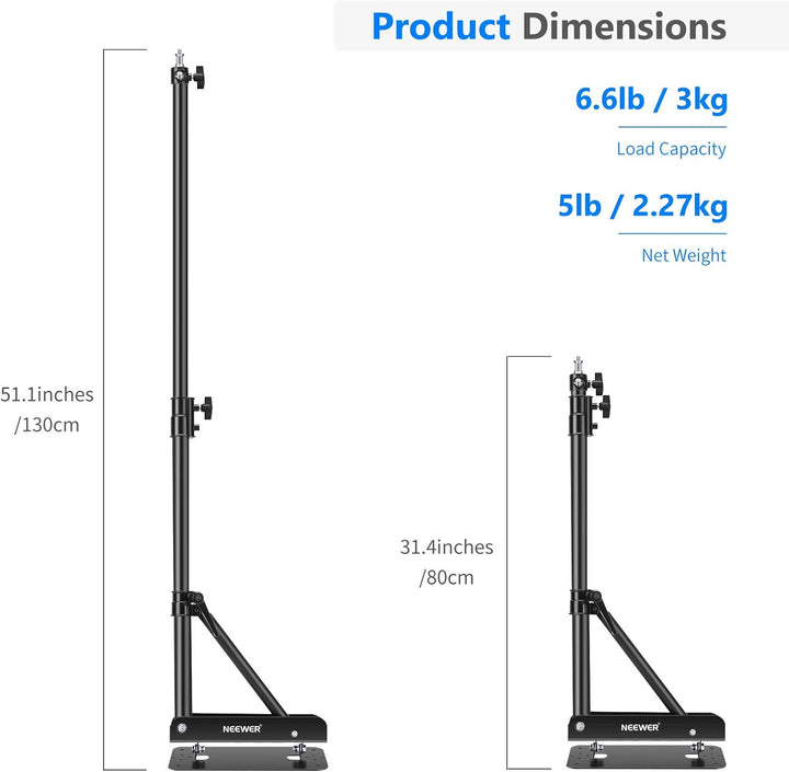 Neewer Wall Mounting Triangle Boom Arm für Ringlicht, Monolight, Softbox, Reflektor, Regenschirm und