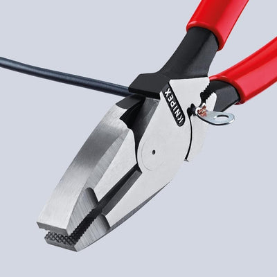 Knipex Kraft-Kombizange "Lineman's Pliers" amerikanisches Modell schwarz atramentiert, mit rutschhem