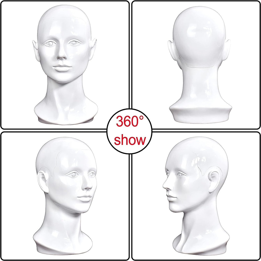 Professioneller Mannequinkopf für Herren, für Perücken, Hüte, Kopfhörer, Masken, Sonnenbrillen, Schm