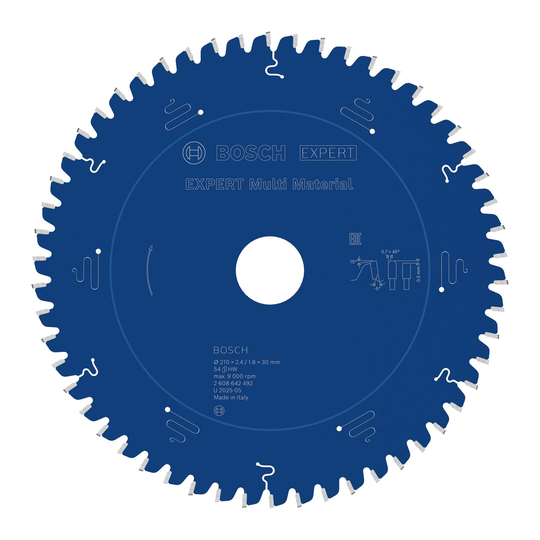 Bosch Accessories Bosch Professional 1x Kreissägeblatt Expert for Multi Material (für Multimaterial,