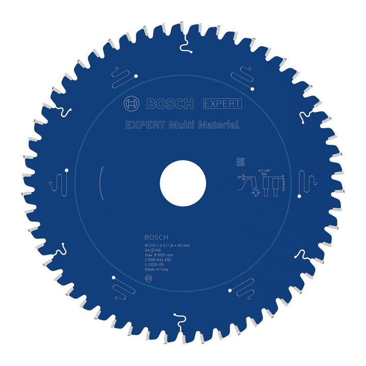Bosch Accessories Bosch Professional 1x Kreissägeblatt Expert for Multi Material (für Multimaterial,