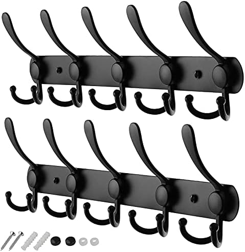 GlazieVault Kleiderhaken wand - Garderobenleiste Edelstahl (2 Stuck), Garderobenhaken Schwere, Garde