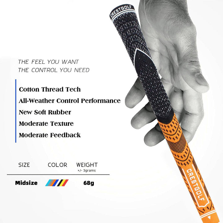 CRESTGOLF Golfgriffe Aktualisierte Multi-Compound-Golfgriffe für Golfschläger, Golf Grips Set mit 13
