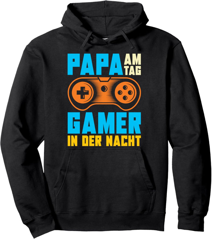Gamer Gaming Videospiele - Papa Am Tag Gamer In Der Nacht Pullover Hoodie
