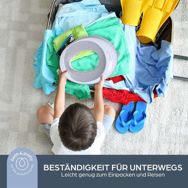 Dreambaby EZY- Potty Training WC-Sitzauflage, rutschfest und ideal für Reisen, grau, WC-Trainingssit