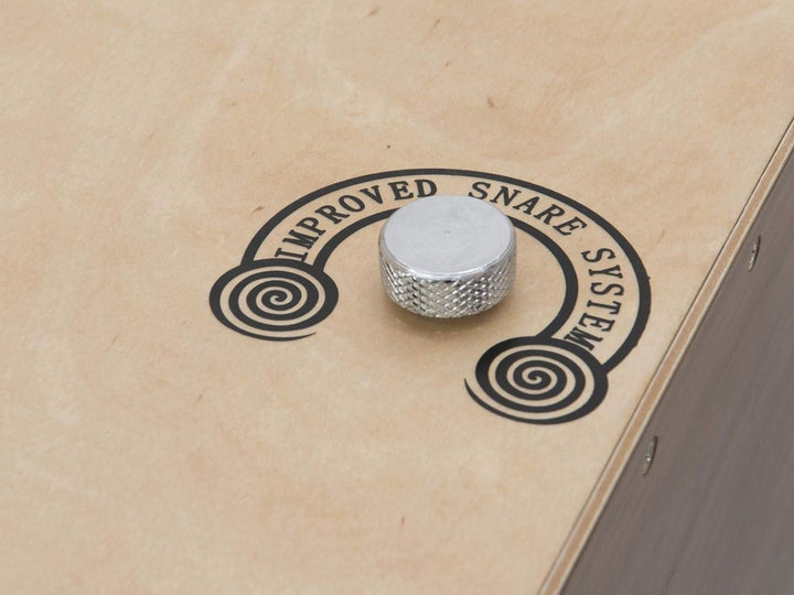 DIMAVERY CJ-500 Cajon, Walnuss, verstellbar | Mit verbessertem Snare-System | Inkl. gepolsterter Tas
