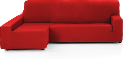 Martina Home - Bezug für Chaiselongue, Modell Túnez, Rot, Eckteil Links, Brazo izquierdo langer link