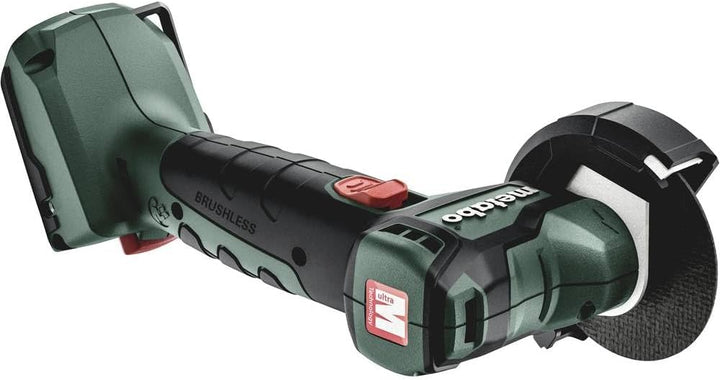 Metabo Akku Winkelschleifer Powermaxx CC 12 BL (ohne Akku, Schleifscheiben-ø 76 mm, mit Schleifschei