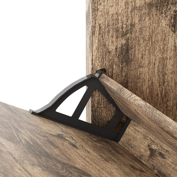 Garvis Schuhschrank 3 Klappen (Einzelreihe) – EXTREM SCHMAL (22 cm Tiefe) – 60x105 cm – MDF Rustikal