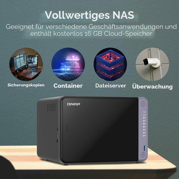 QNAP NAS TS-632X-4G (6 Bay) 6 Einschübe, 6 Einschübe