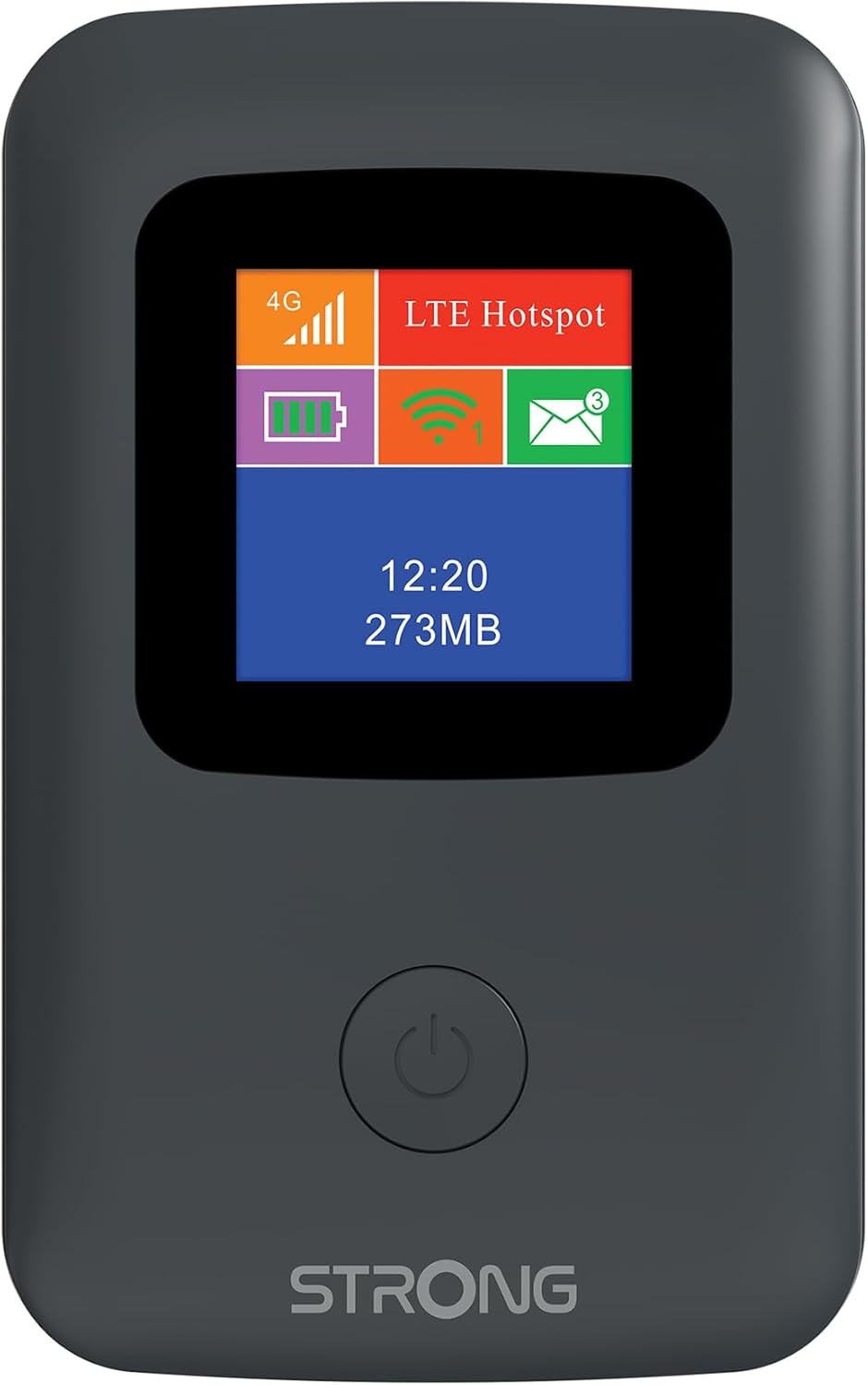 Strong 4G Mobiler Hotspot mit Display, tragbarer WLAN Router, 150 Mbit/s, ideal für Reisen, Messen u