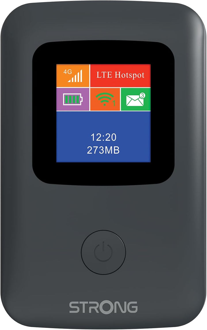 Strong 4G Mobiler Hotspot mit Display, tragbarer WLAN Router, 150 Mbit/s, ideal für Reisen, Messen u