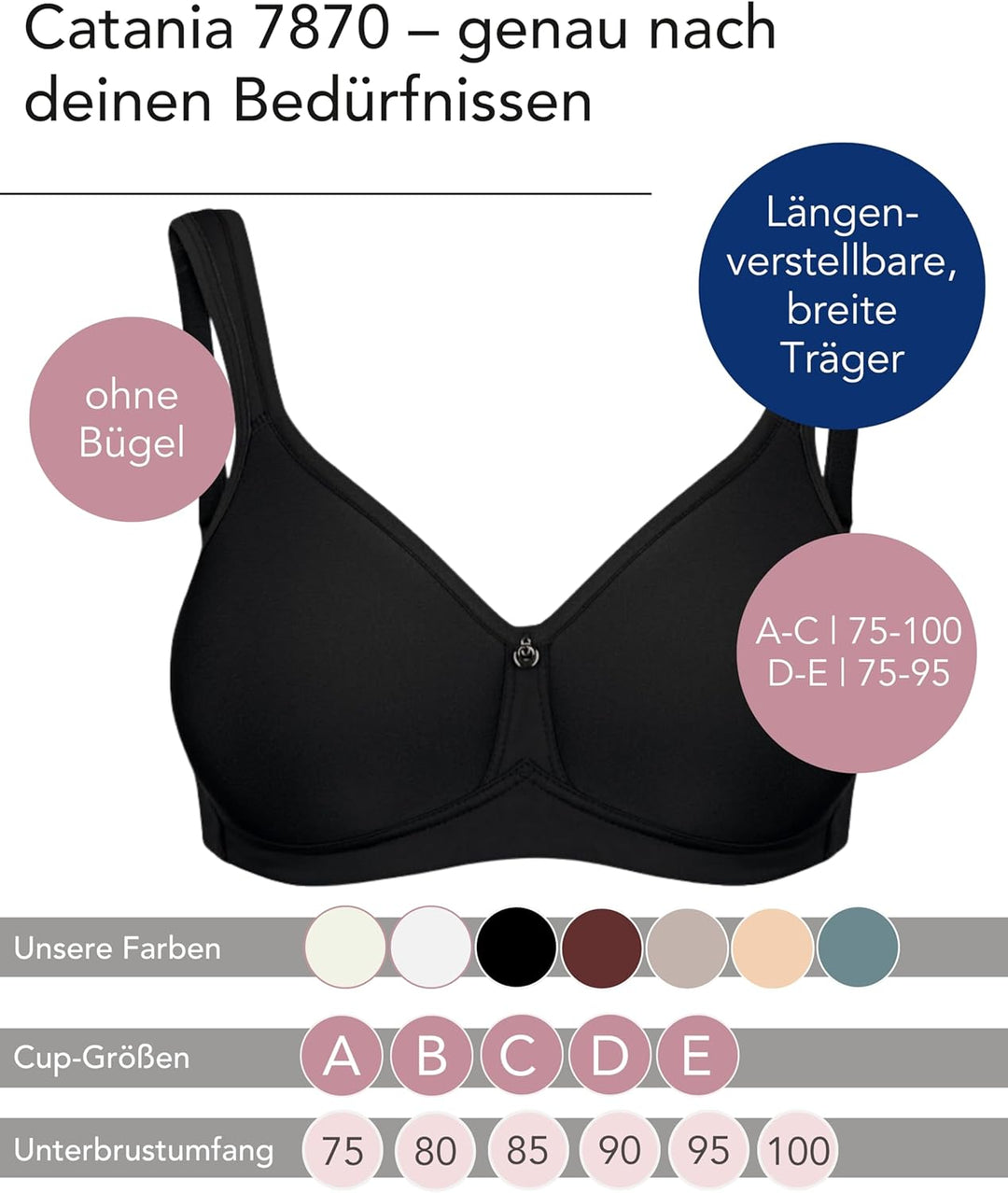 SUSA Damen Catania BH, Schwarz