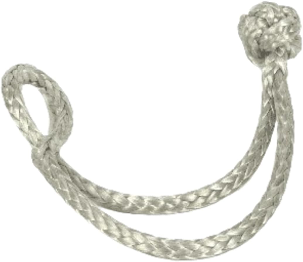 Tauwerkschäkel D-2 aus Dyneema, 6 mm, Silber - Bruchlast mehr als 3000kg silber 6mm, silber 6mm