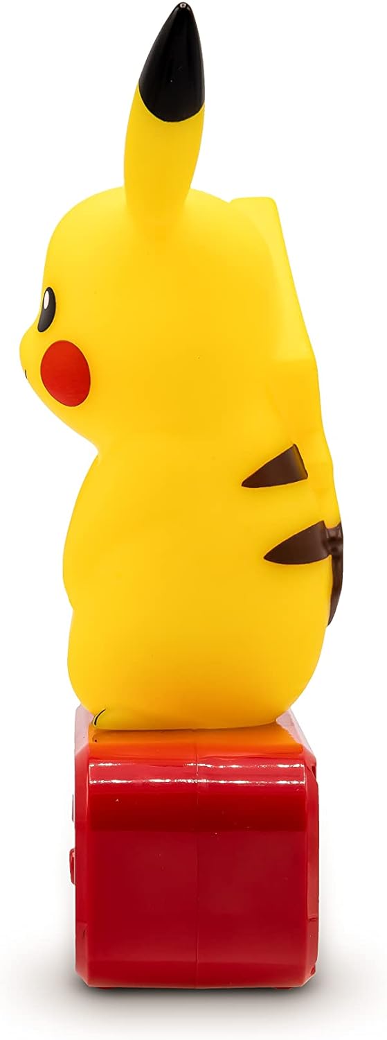 Teknofun - Pokémon Wecker - Pikachu - Beleuchteter Retro-Bildschirm -gelb- Digitales Display - Progr