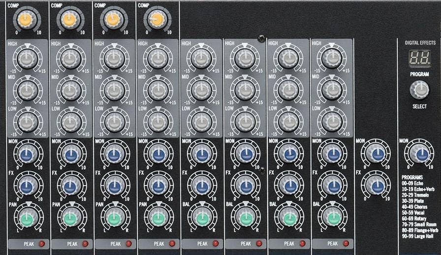 Samson Mixpad MXP144FX 14-Channel Analog Stereo Mixer with Effects and USB