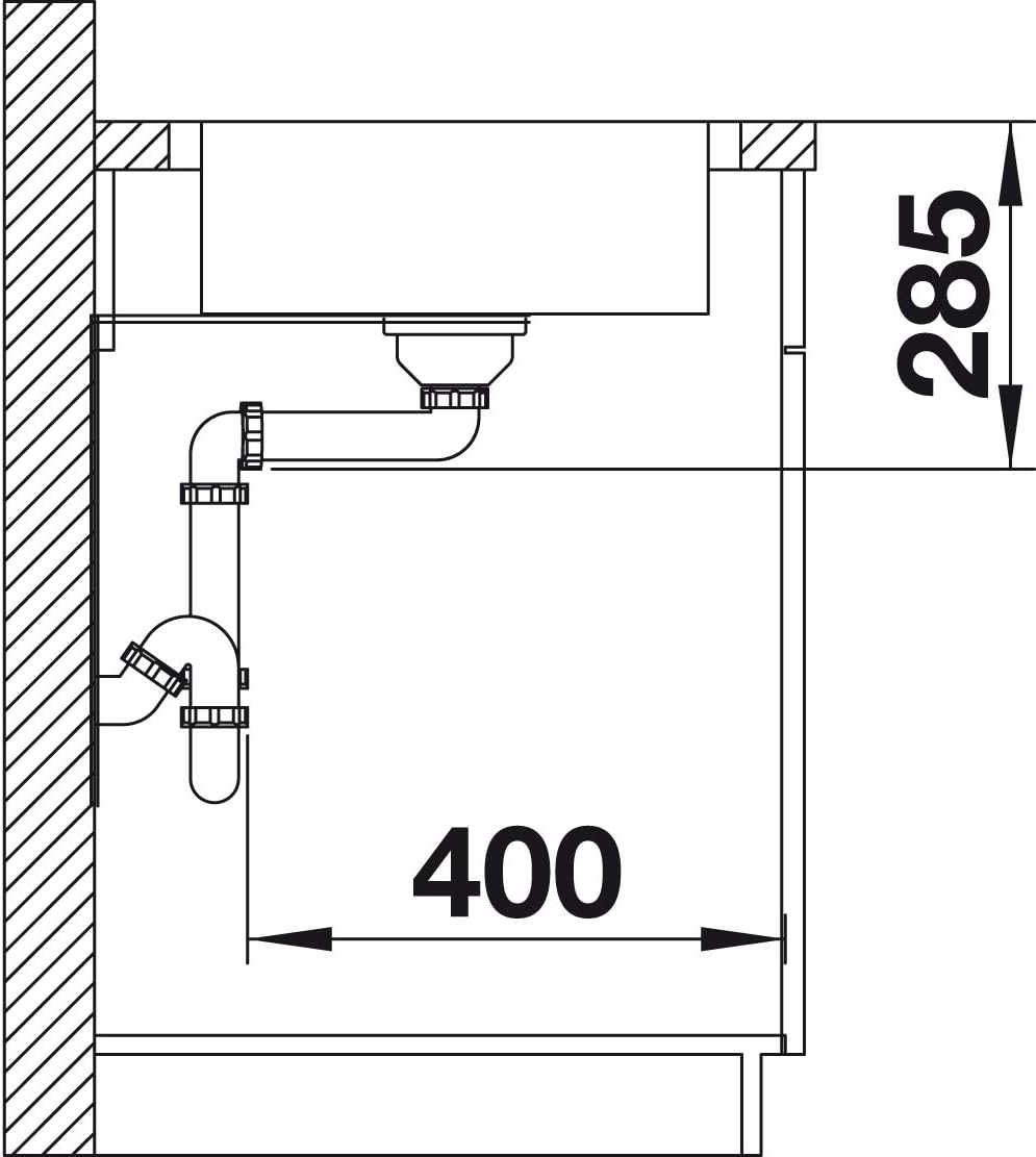BLANCO LANTOS XL 6 S-IF Compact | Edelstahl | Einbauart: Einbau von Oben & Flächenbündig | reversibe