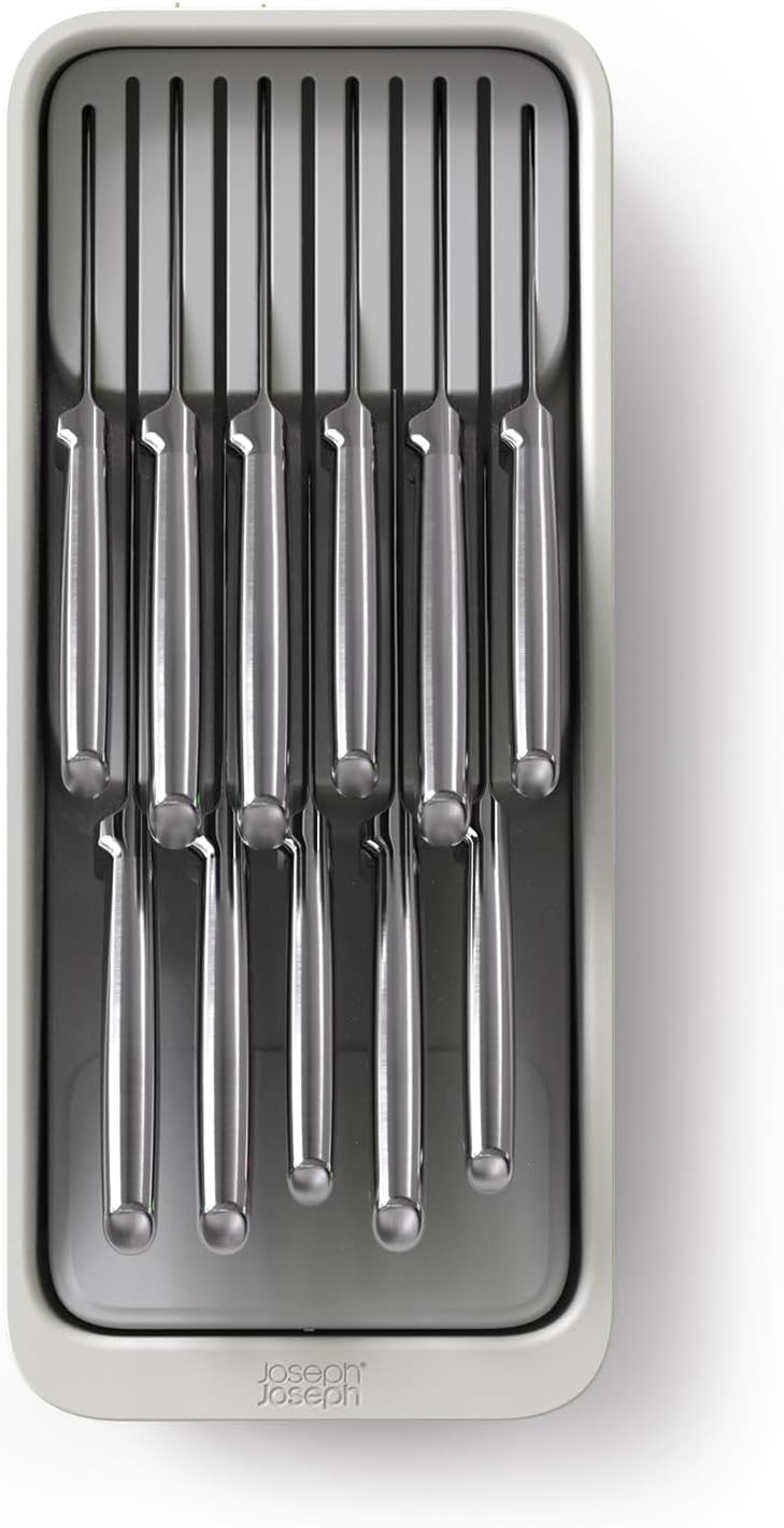 Joseph Joseph DrawerStore 2-Stufiger Messer Organizer, für bis zu 16 Messer, Zerlegbar, recyceltem P