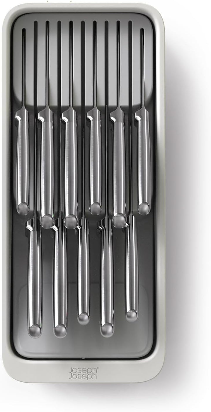 Joseph Joseph DrawerStore 2-Stufiger Messer Organizer, für bis zu 16 Messer, Zerlegbar, recyceltem P