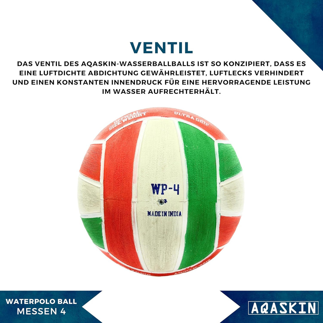 Professioneller Wasserball – Grösse 4 – Hohe Qualität – Extrem griffiges Gummi – Für Training und Sp