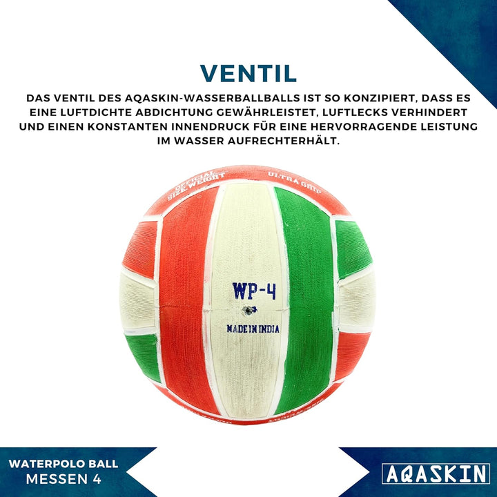 Professioneller Wasserball – Grösse 4 – Hohe Qualität – Extrem griffiges Gummi – Für Training und Sp