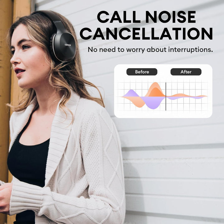 Edifier W800BT Plus Kabellose Over-Ear-Kopfhörer, Bluetooth-Headset mit CVC™ 8.0-Geräuschunterdrücku