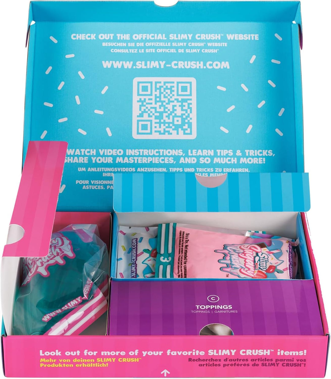 SLIMY Sugary Crush - Milkshack, Slime und Knete Kreativ-Set, Backspiel zum selber Mischen, Formen un