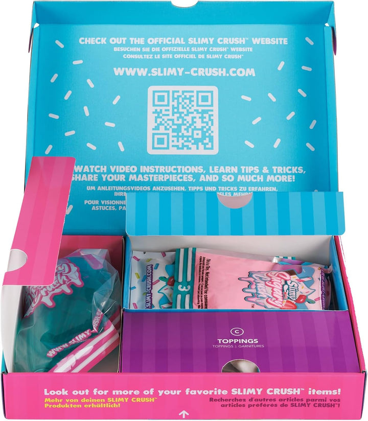 SLIMY Sugary Crush - Milkshack, Slime und Knete Kreativ-Set, Backspiel zum selber Mischen, Formen un