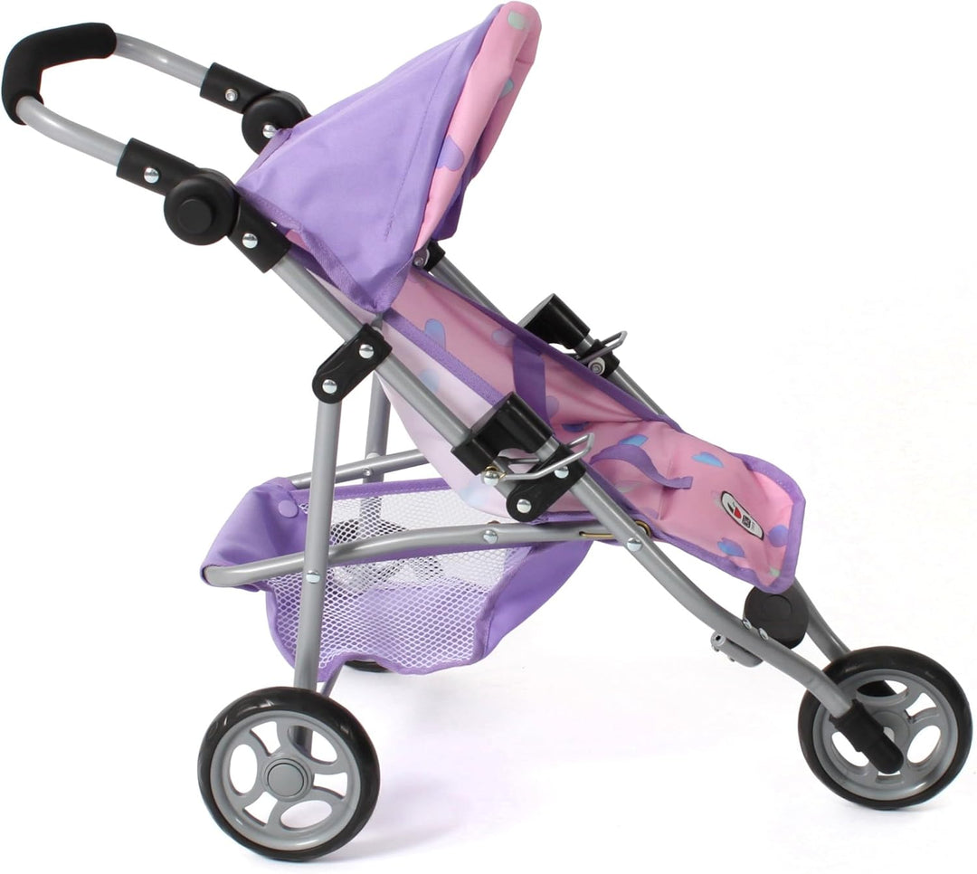Bayer Chic 2000 - Puppenbuggy Lola, Kinderwagen für Puppen bis ca. 50 cm Grösse, Jogging-Buggy, Pupp