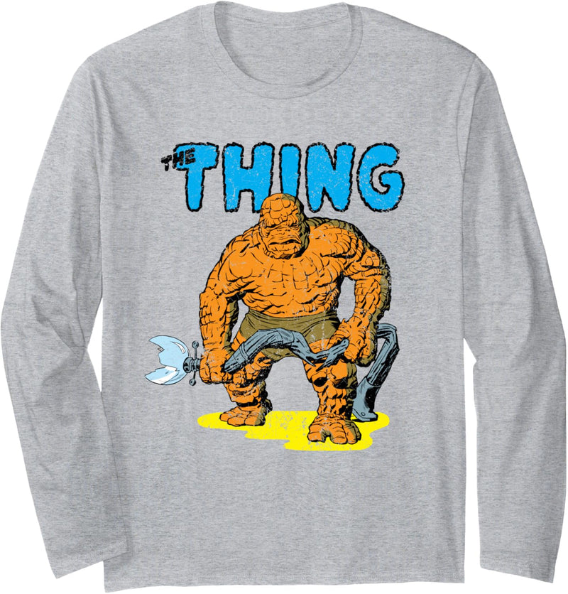 Marvel The Fantastic Four The Thing Retro Langarmshirt