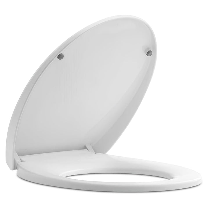 WC Sitz mit Absenkautomatik Rund Weiss – Toilettendeckel O-Form bis 200 kg – Klodeckel Softclose mit