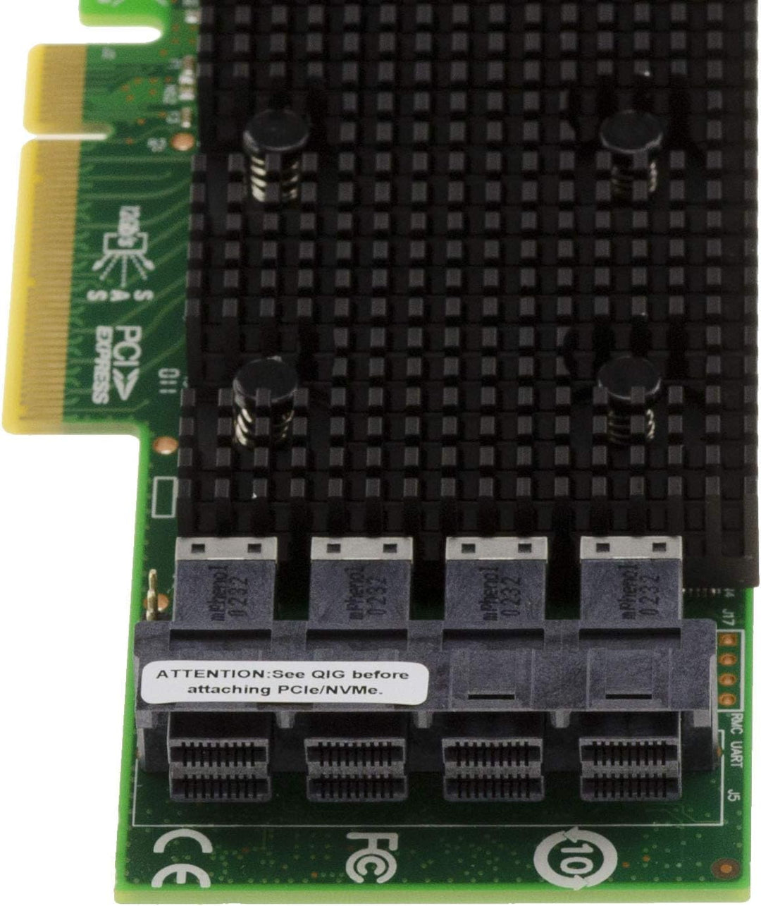 KALEA-INFORMATIQUE PCIe 3.1 SAS + SATA + NVMe 12GB Controller-Karte mit 16 internen Ports. OEM-Model